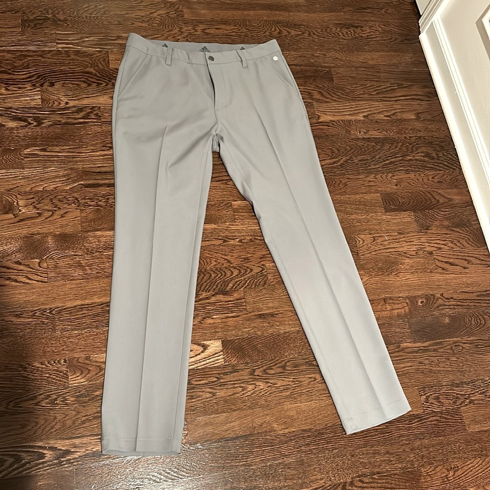 Men’s Gray Adidas Athletic/Golf Slacks 32/32